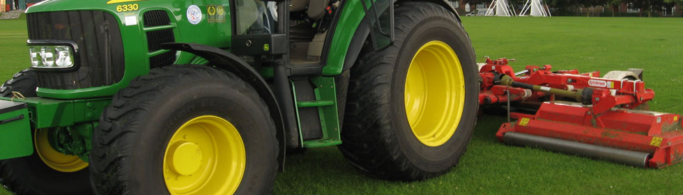 Tractors for mowing sports fields